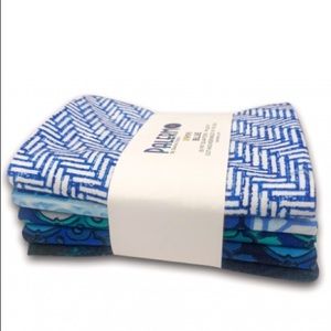 Cotton Fabric Fat Quarters Blue Pallermo